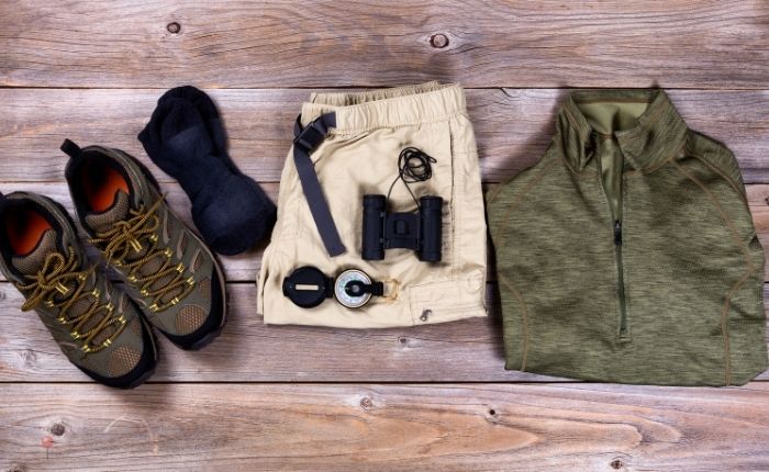 Essential gear like Clothing & footwear