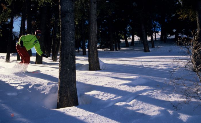 Snowboarding in Solang Valley